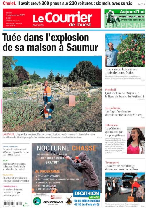Le Courrier de l'Ouest (5 Août 2019)